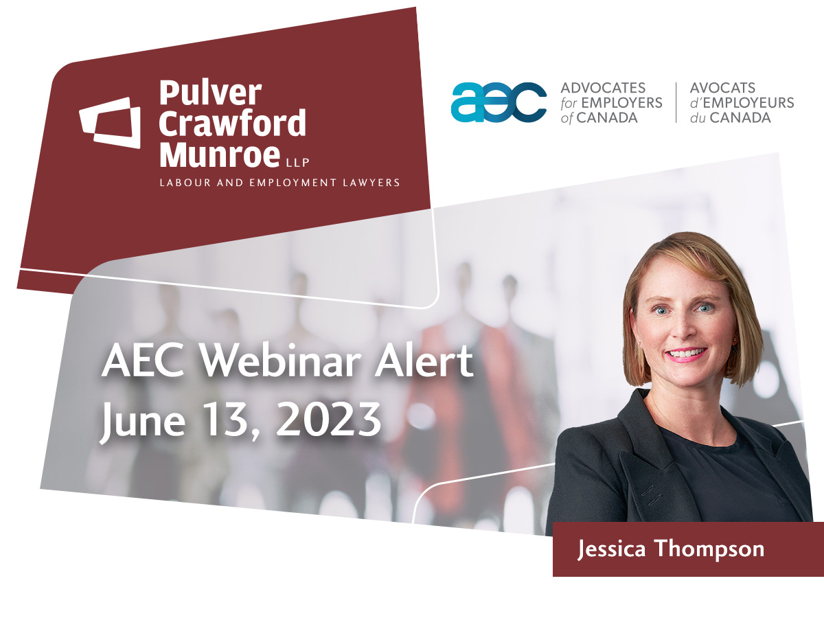 AEC Webinar Alert: June 13, 2023 - Cross-country Legal Update : Employment Contracts and Remote Work.