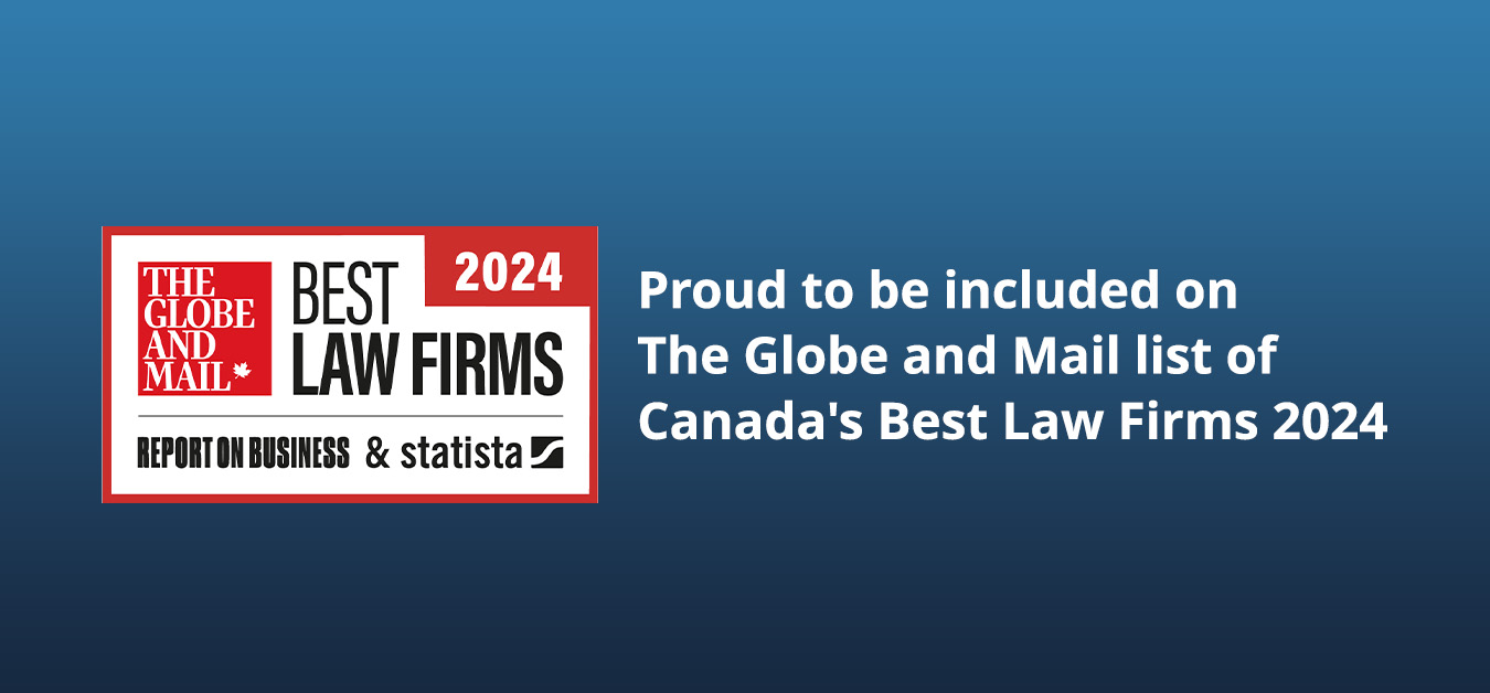 PCM Lawyers named to Globe and Mail list of Best Law Firms in Canada 2024